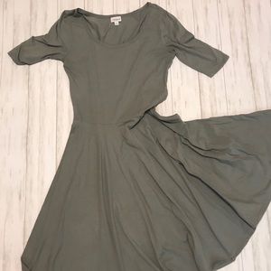 LuLaRoe Nicole Size L Gray Dress